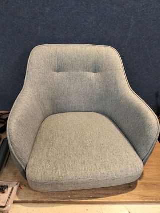 SONGMICS Silla de Estudio, Silla Giratoria, Altura Ajustable