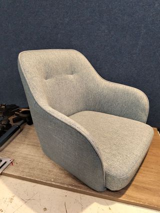 SONGMICS Silla de Estudio, Silla Giratoria, Altura Ajustable