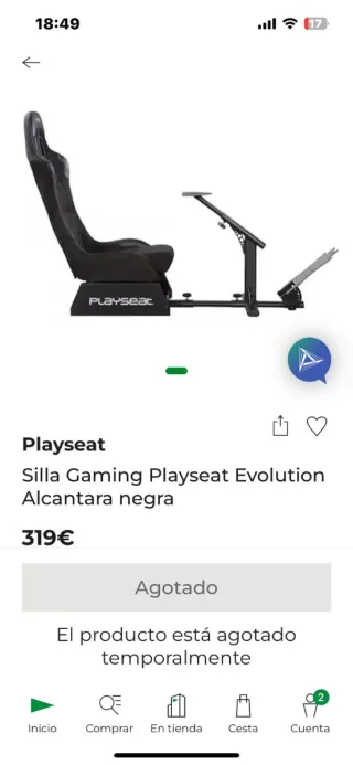 Simulador Thrustmaster y Playseat