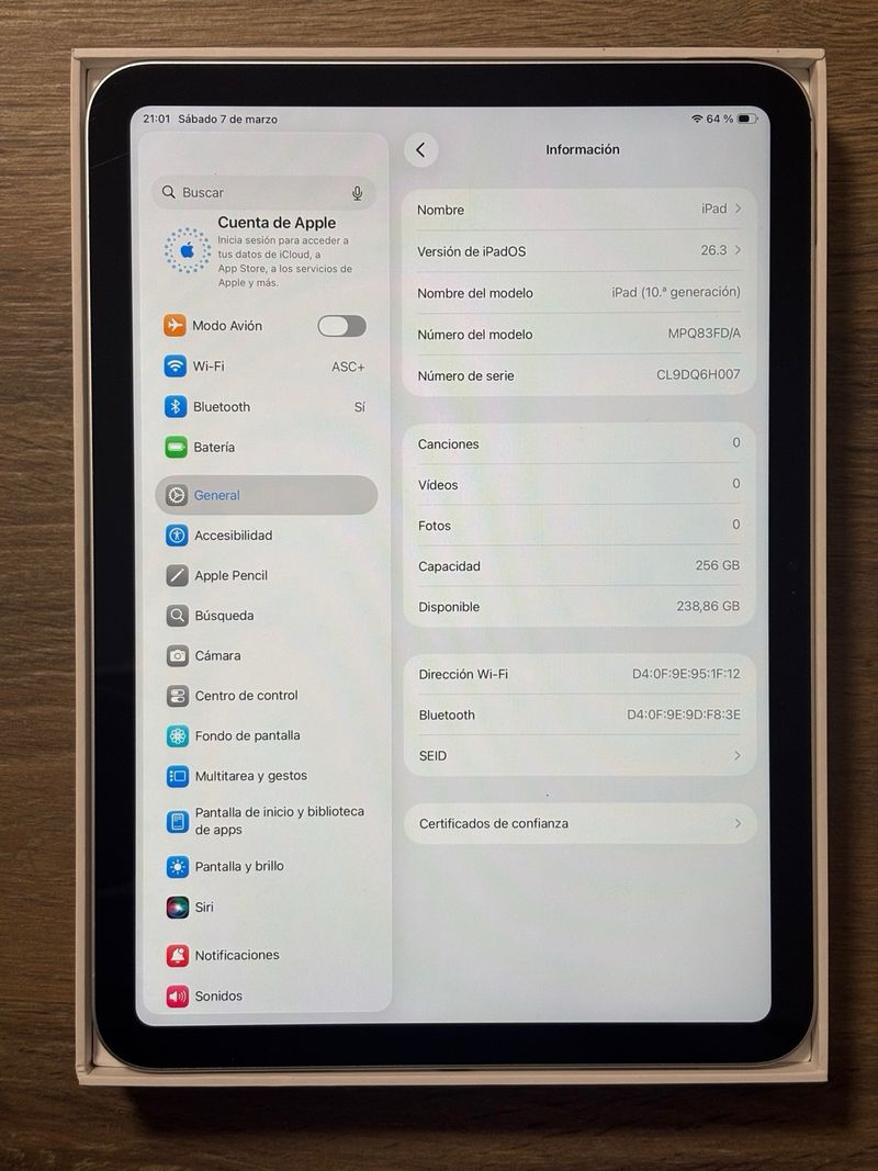 iPad 10ª Gen 256GB Wifi afbeelding 3