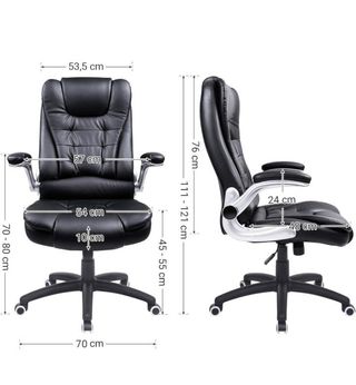 SONGMICS Silla de Oficina con Respaldo Alto