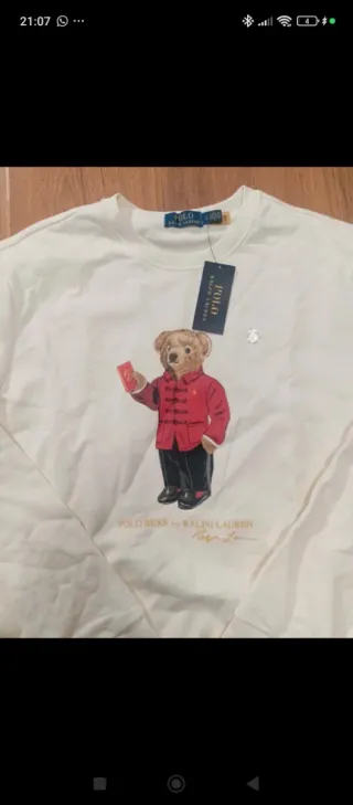 Sudadera Polo Ralph Lauren Oso Rojo Hombre