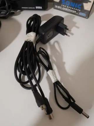 Sega Mega Drive Consola Negra + Sonic