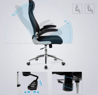 SONGMICS Silla giratoria de Oficina