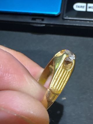 Anillo Oro 18k Diamantes 6.19g