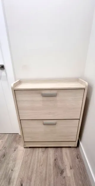 Zapatero Doble Madera y Metal