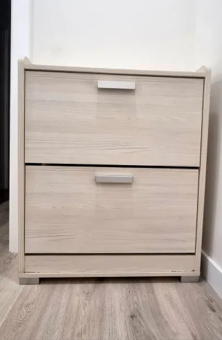 Zapatero Doble Madera y Metal