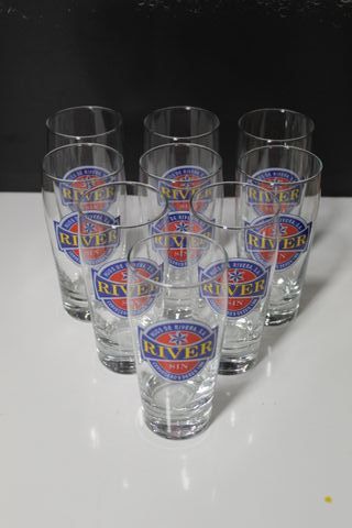 Set di 9 Bicchieri River Hijos de Rivera Vintage