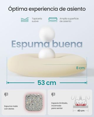 Silla Oficina Ergonómica Malla Azul SONGMICS OBN037Q01