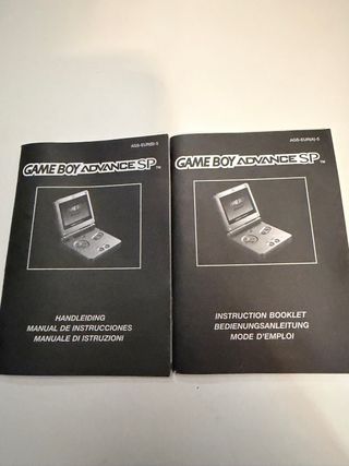 Manual Game Boy Advance SP Nintendo