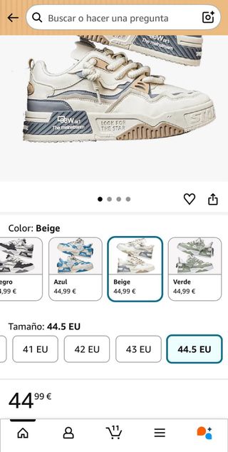 Zapatillas L8BW art Talla 45/11/29