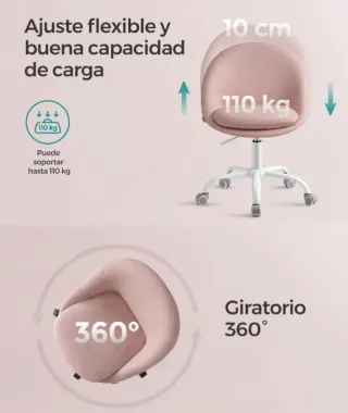 SONGMICS Silla de Oficina en Casa