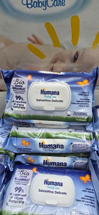 Humana salviettine 72pz