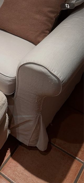 Sofá cama beige tela de 3 plazas