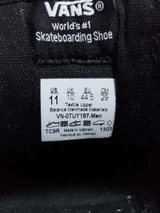 Zapatillas Vans T-44,5