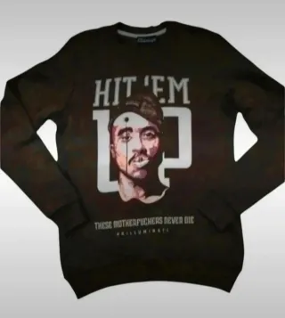 Felpa girocollo uomo Tupac Hit 'Em Up