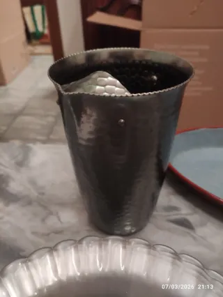 Lote cocina antiguo: Platos cristal, fuente, jarra