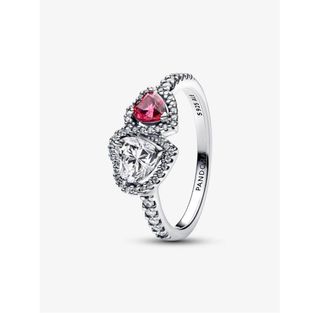 Anillo Pandora Corazones en Plata Ley