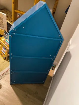 Mueble Estantería Casita Azul Kavehome