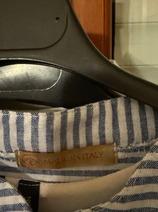 Camicia donna righe blu e bianche