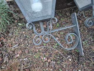 4 Farolas de hierro y cristal