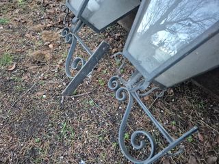 4 Farolas de hierro y cristal