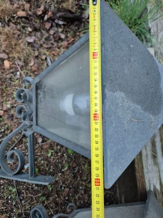 4 Farolas de hierro y cristal