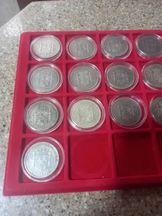 Lote 16 duros plata autenticos