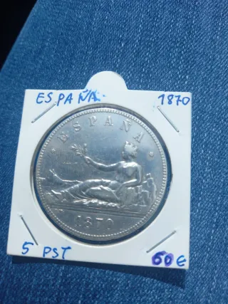 Lote 17 monedas 5 pesetas de plata autenticos