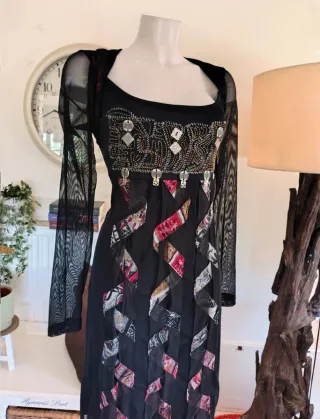 Vestido Save the Queen Italia bordado M