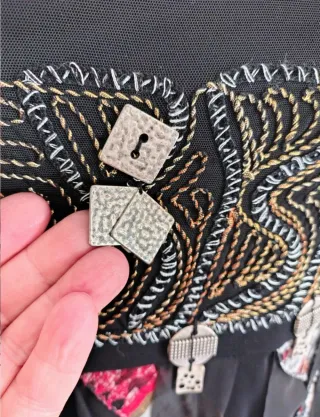 Vestido Save the Queen Italia bordado M