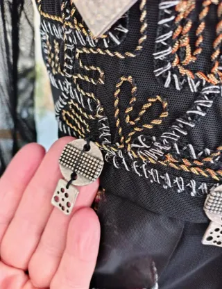 Vestido Save the Queen Italia bordado M