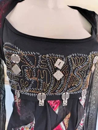 Vestido Save the Queen Italia bordado M