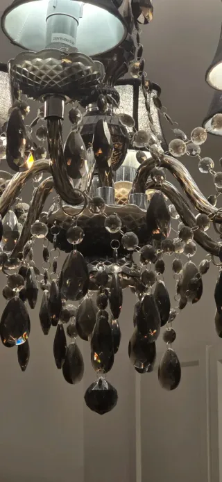 Lámpara Araña Acrílico 6 Brazos