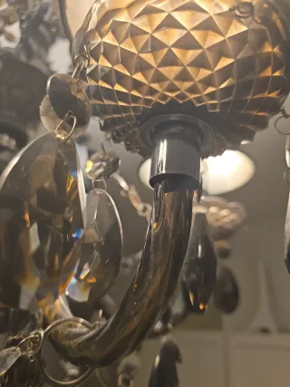 Lámpara Araña Acrílico 6 Brazos