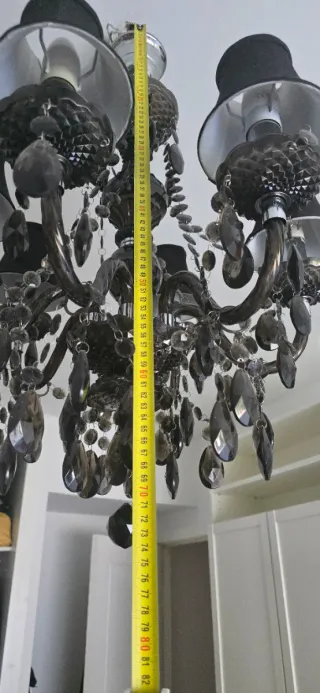 Lámpara Araña Acrílico 6 Brazos