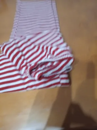 Pijama rayas rojas y blancas Talla M