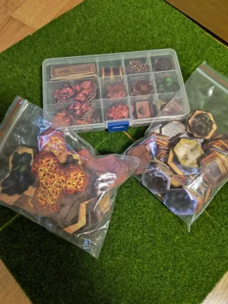 +100 losetas/fichas/tokens reversibles wargames