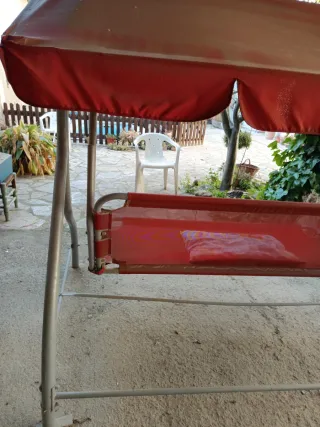 Columpio Mecedora Jardín vermell