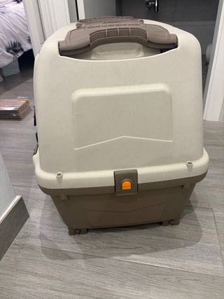 Transportín Perro Rígido Coche Beige/Marrón