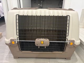 Transportín Perro Rígido Coche Beige/Marrón