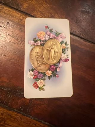 Estampa Primera Comunión Medalla Milagrosa