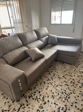 Sofá modular beige/gris 8 meses
