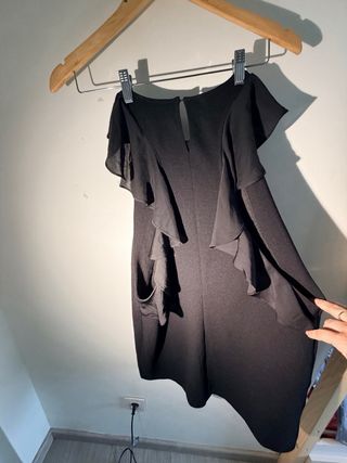 Vestido Negro Zara Talla M