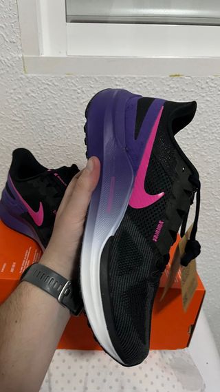 Zapatillas Nike Air Zoom Structure 25 Negras/Morad