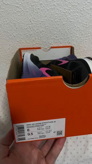 Zapatillas Nike Air Zoom Structure 25 Negras/Morad