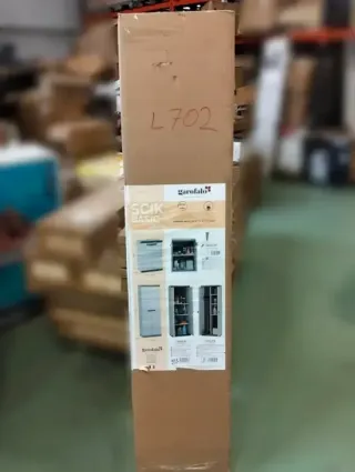 Armario Escobero Gardiun Tavira 2 Resina Blanco