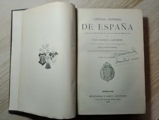Libro del siglo XIX historia general de España