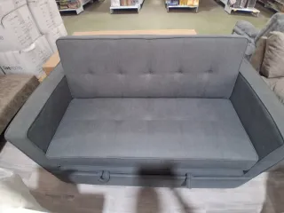 Sofá cama beige y gris