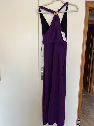 Vestido Zara Morado Largo